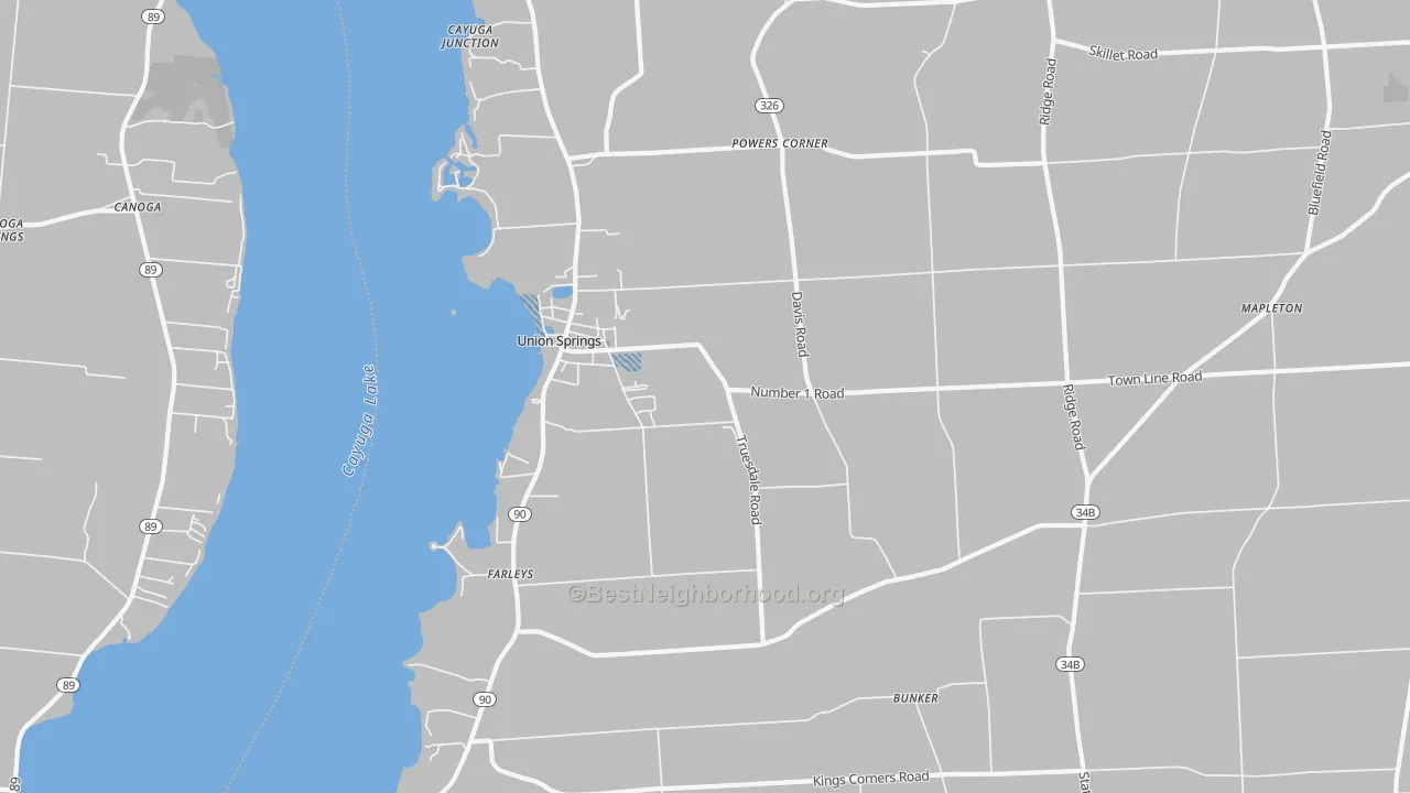 Transit Grade map of 13160, NY