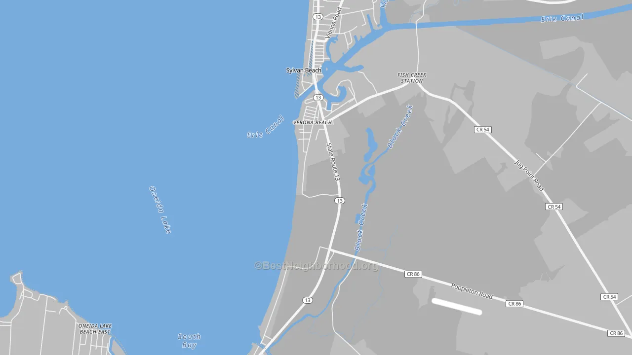 Transit Grade map of 13162, NY