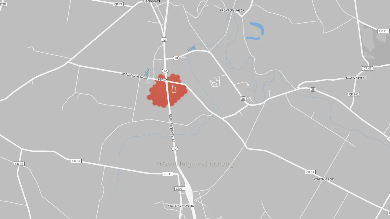 Transit Grade map of 13304, NY