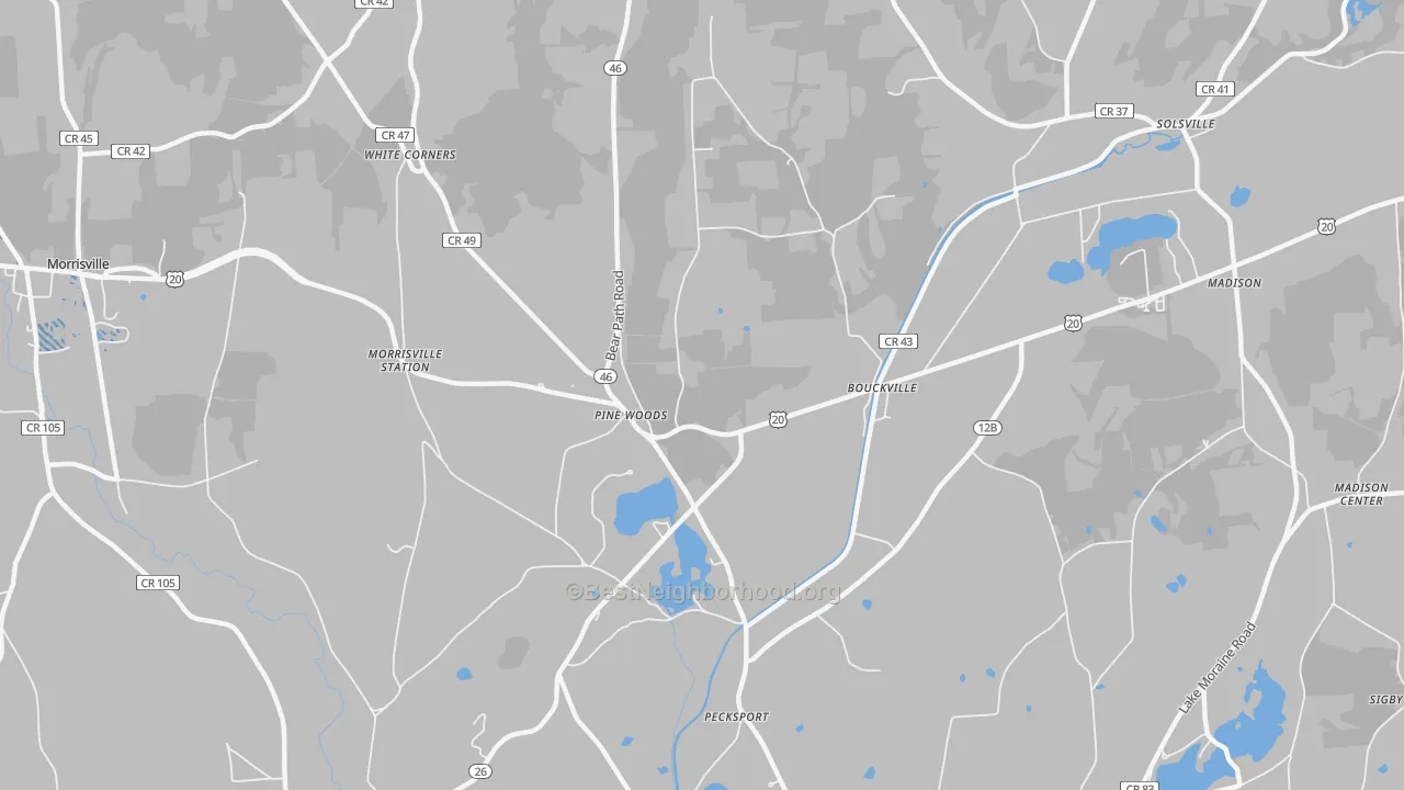 Transit Grade map of 13310, NY
