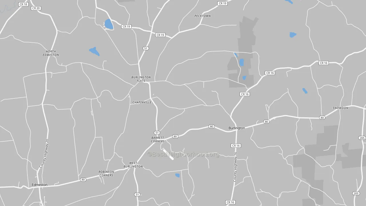 Transit Grade map of 13315, NY