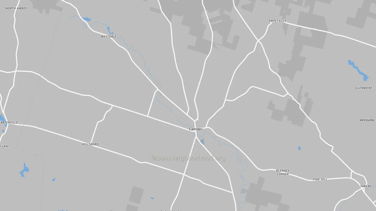 Transit Grade map of 13316, NY
