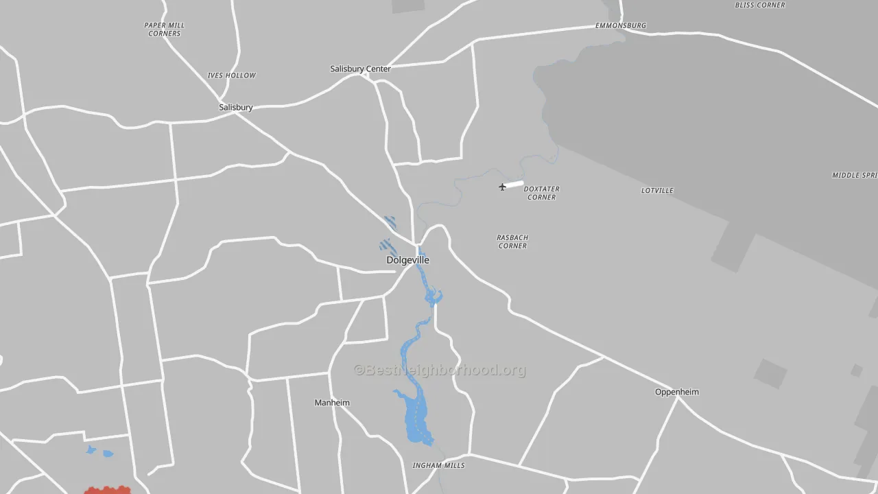 Transit Grade map of 13329, NY