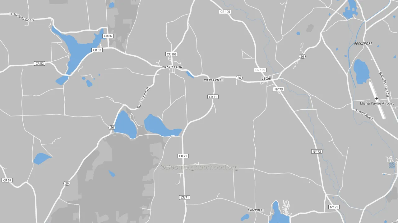 Transit Grade map of 13334, NY