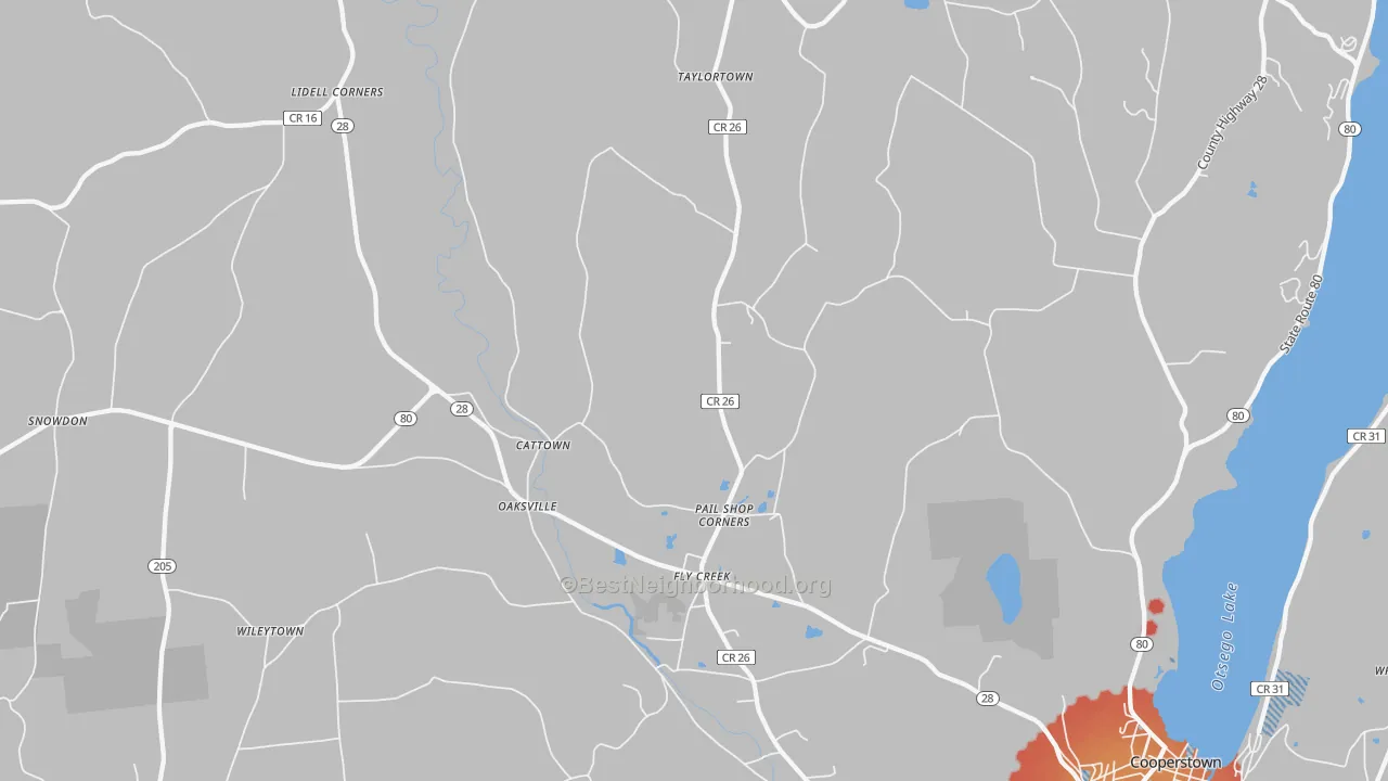 Transit Grade map of 13337, NY