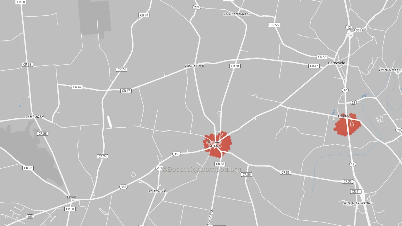 Transit Grade map of 13354, NY