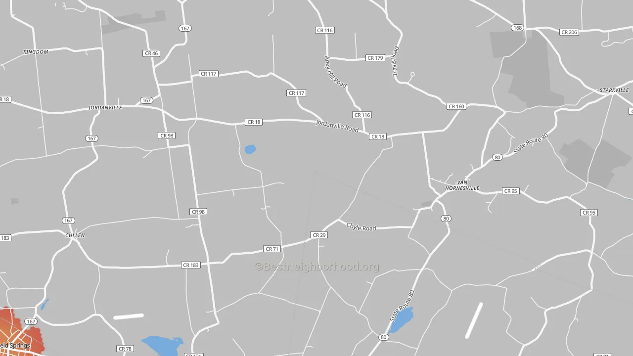 Transit Grade map of 13361, NY