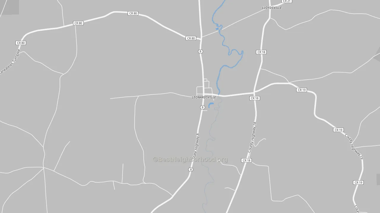 Transit Grade map of 13364, NY