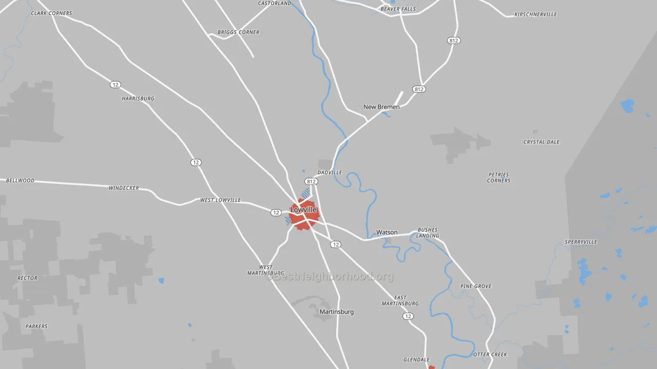 Transit Grade map of 13367, NY