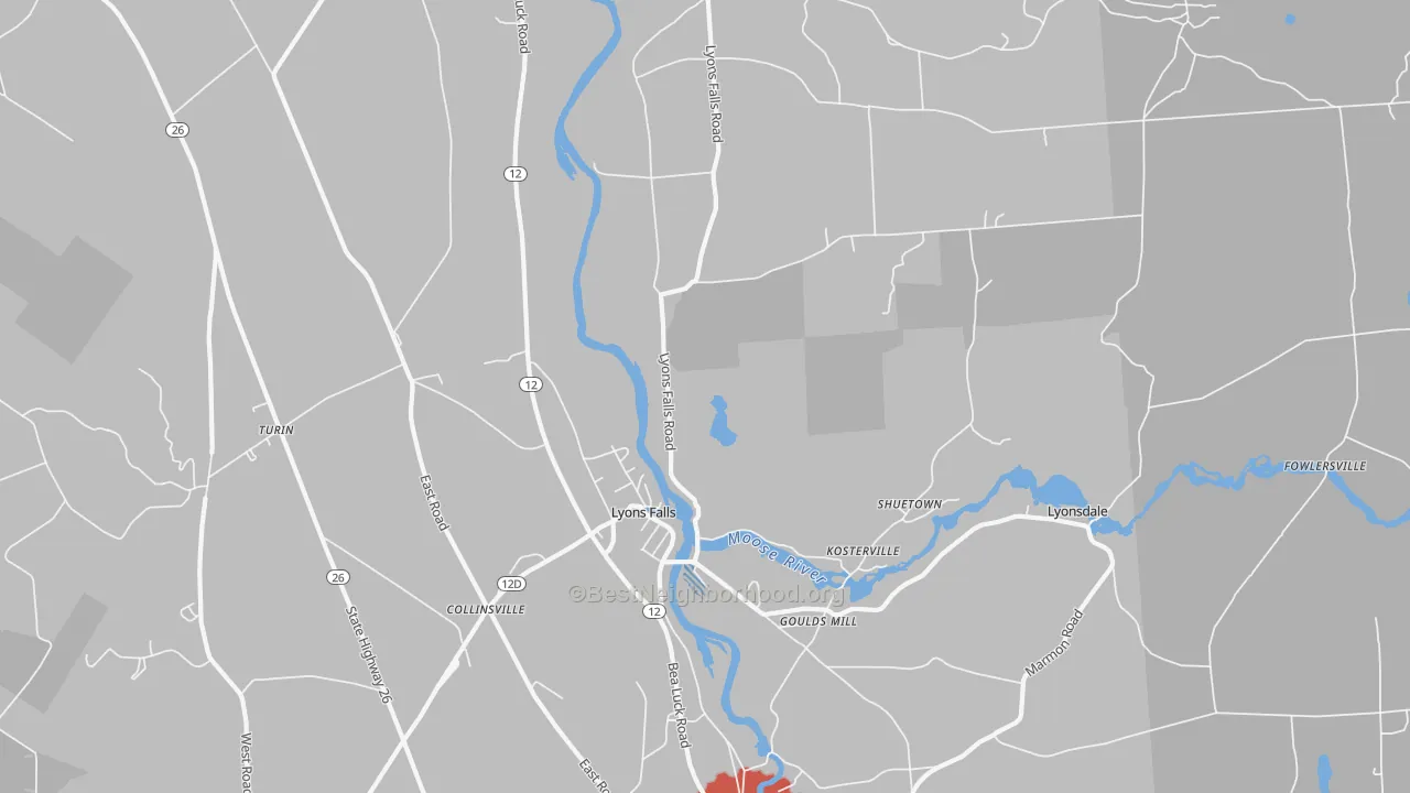 Transit Grade map of 13368, NY