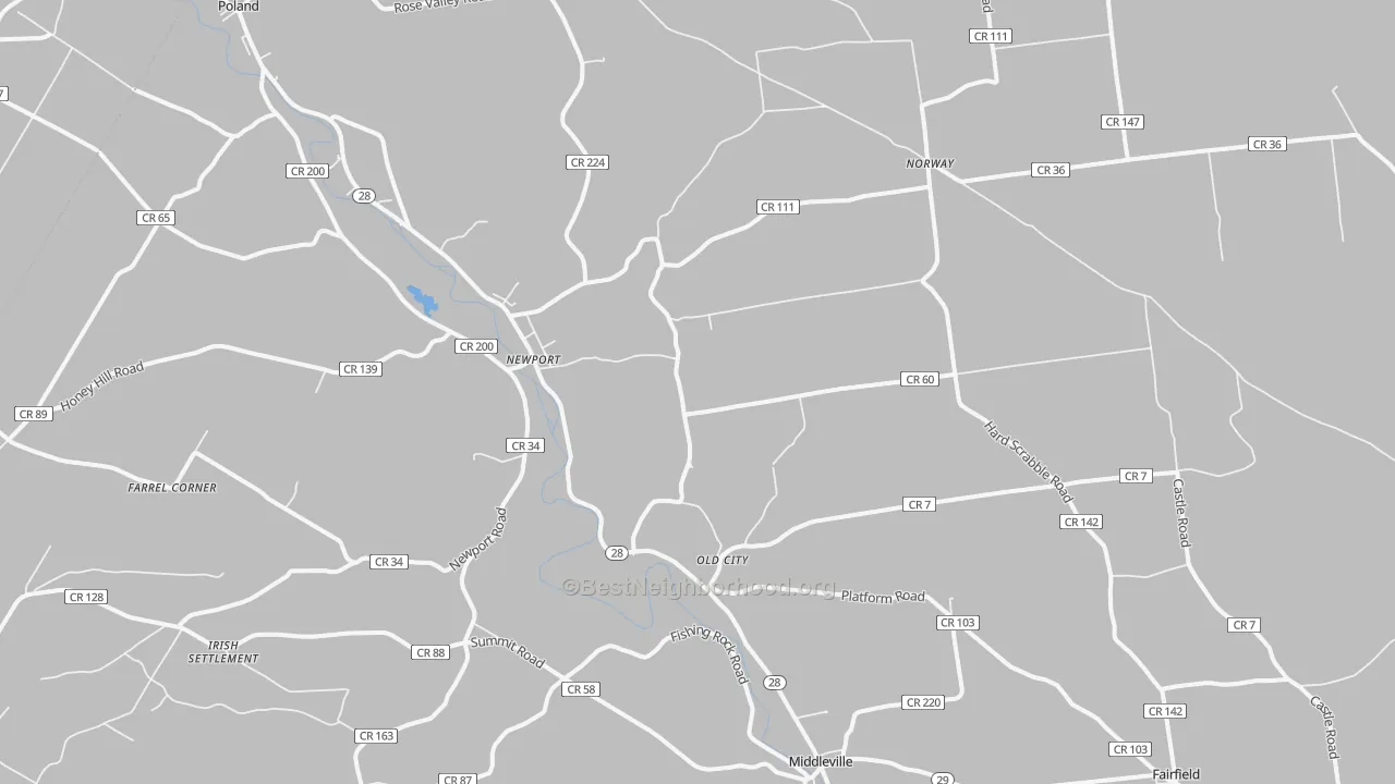 Transit Grade map of 13416, NY