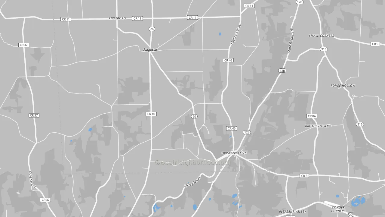 Transit Grade map of 13425, NY
