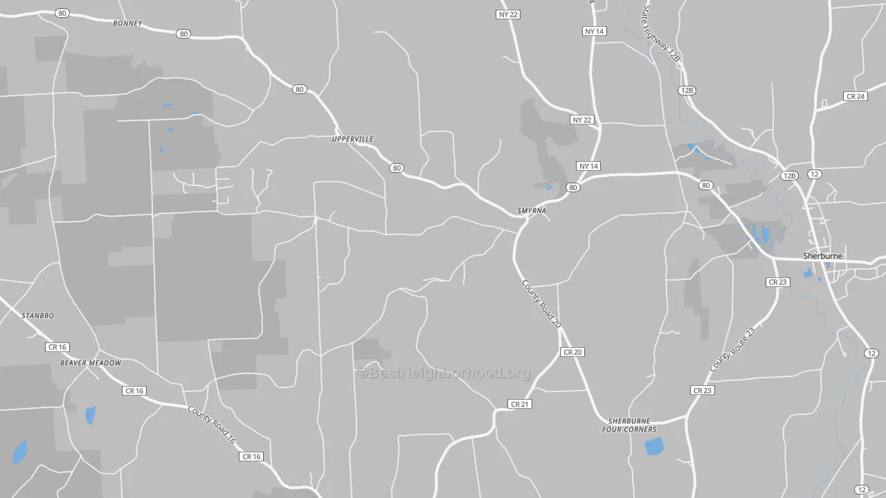 Transit Grade map of 13464, NY