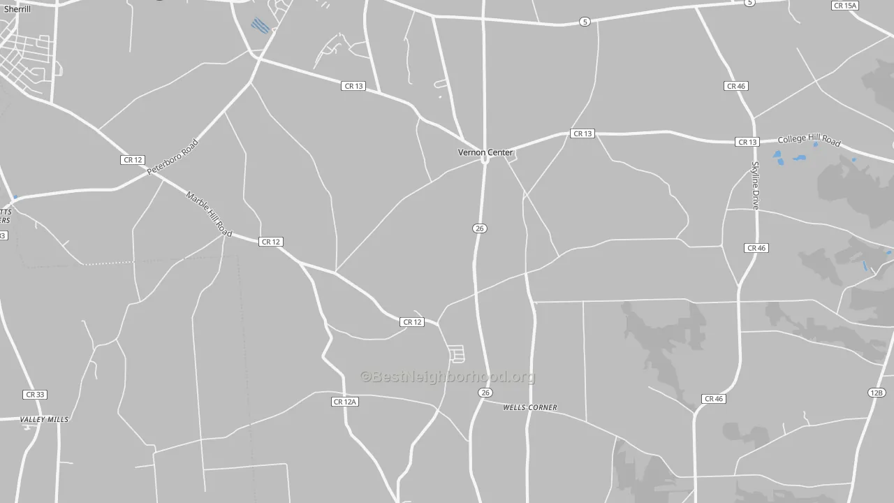 Transit Grade map of 13477, NY