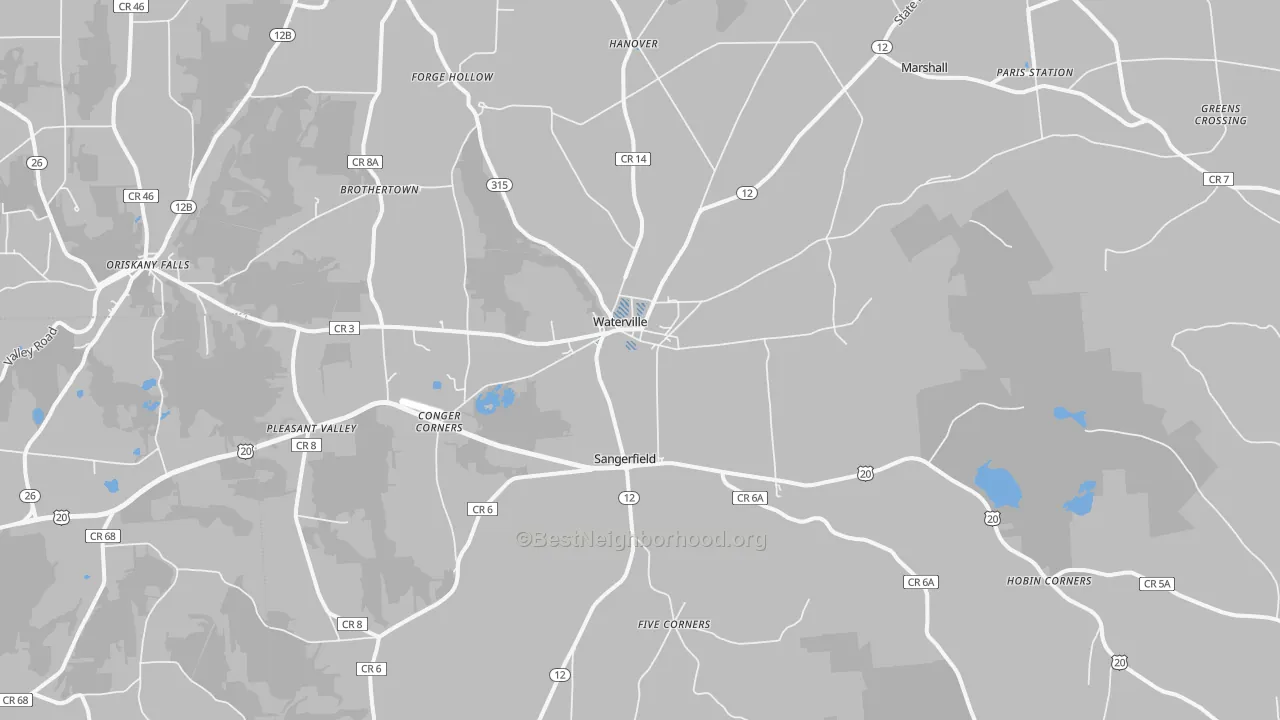 Transit Grade map of 13480, NY