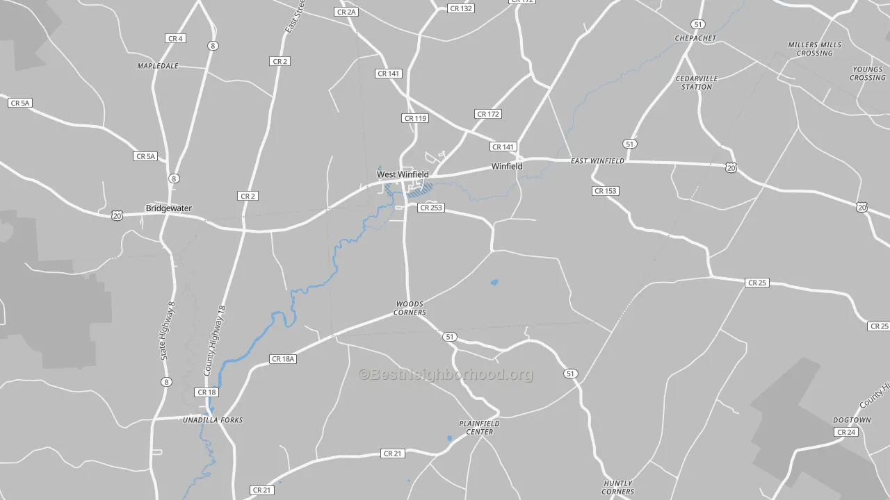 Transit Grade map of 13491, NY