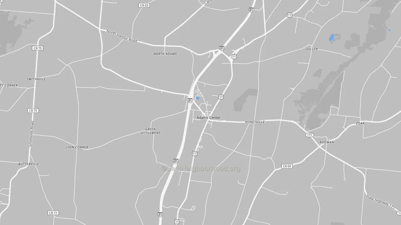 Transit Grade map of 13606, NY