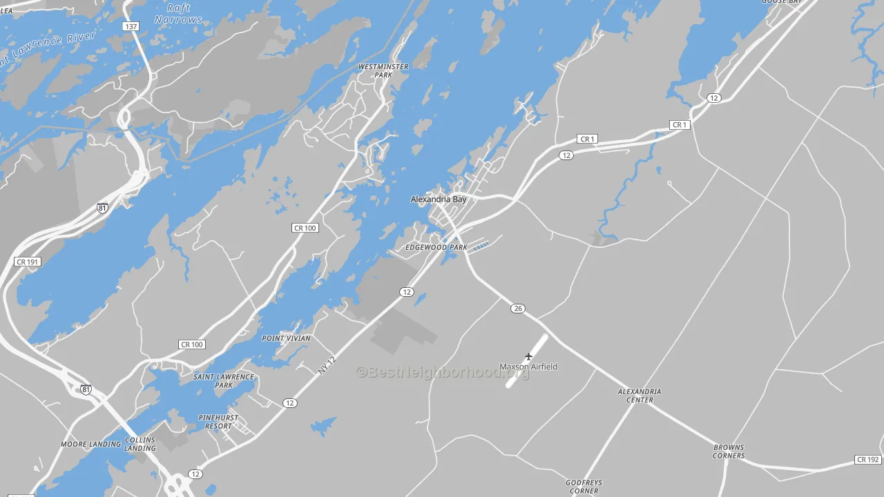 Transit Grade map of 13607, NY