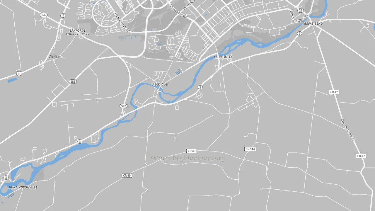 Transit Grade map of 13612, NY