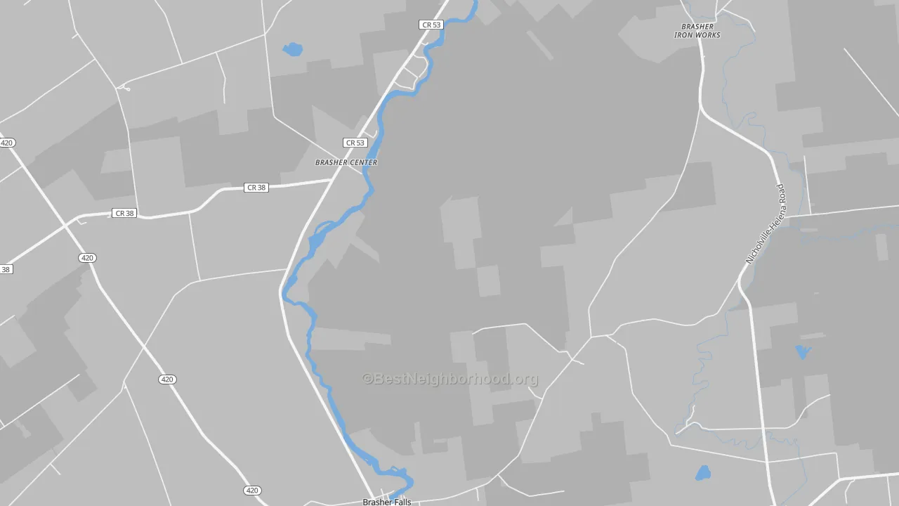 Transit Grade map of 13613, NY