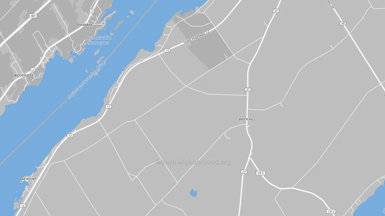 Transit Grade map of 13614, NY