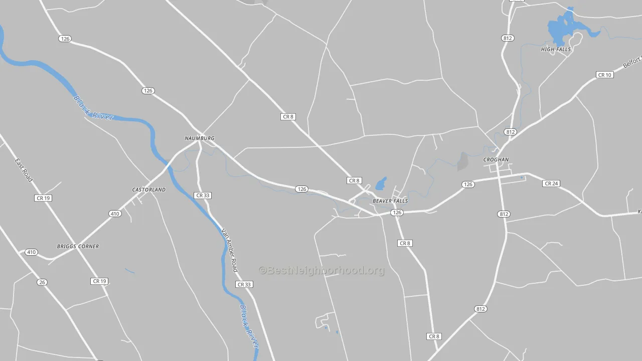 Transit Grade map of 13620, NY