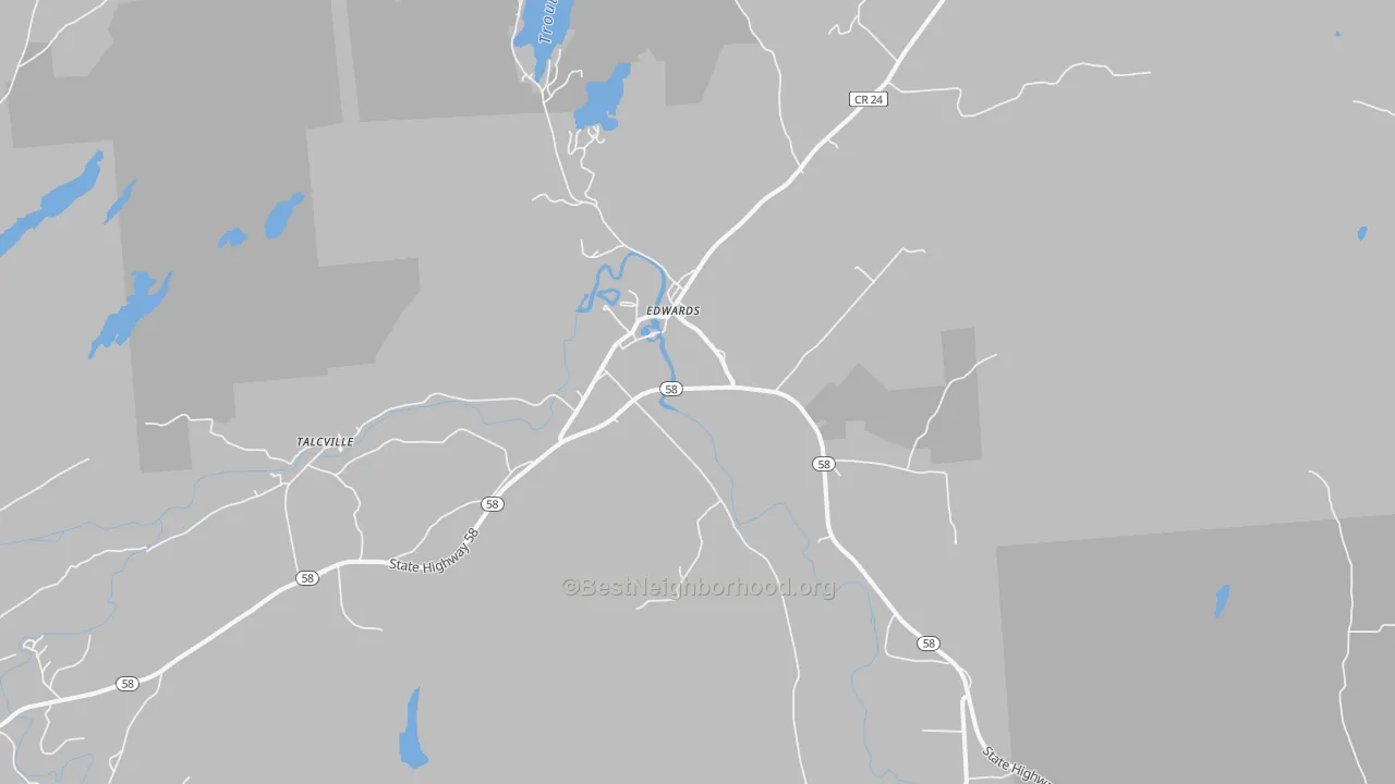 Transit Grade map of 13635, NY