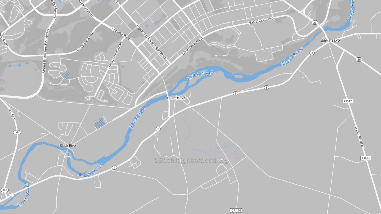 Transit Grade map of 13638, NY