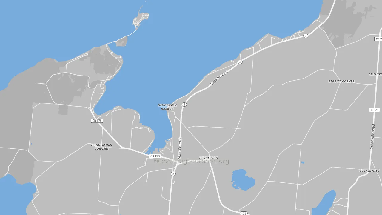 Transit Grade map of 13651, NY