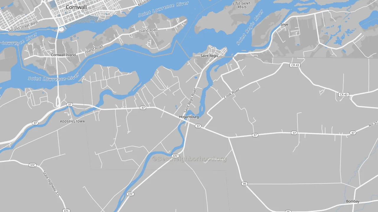 Transit Grade map of 13655, NY
