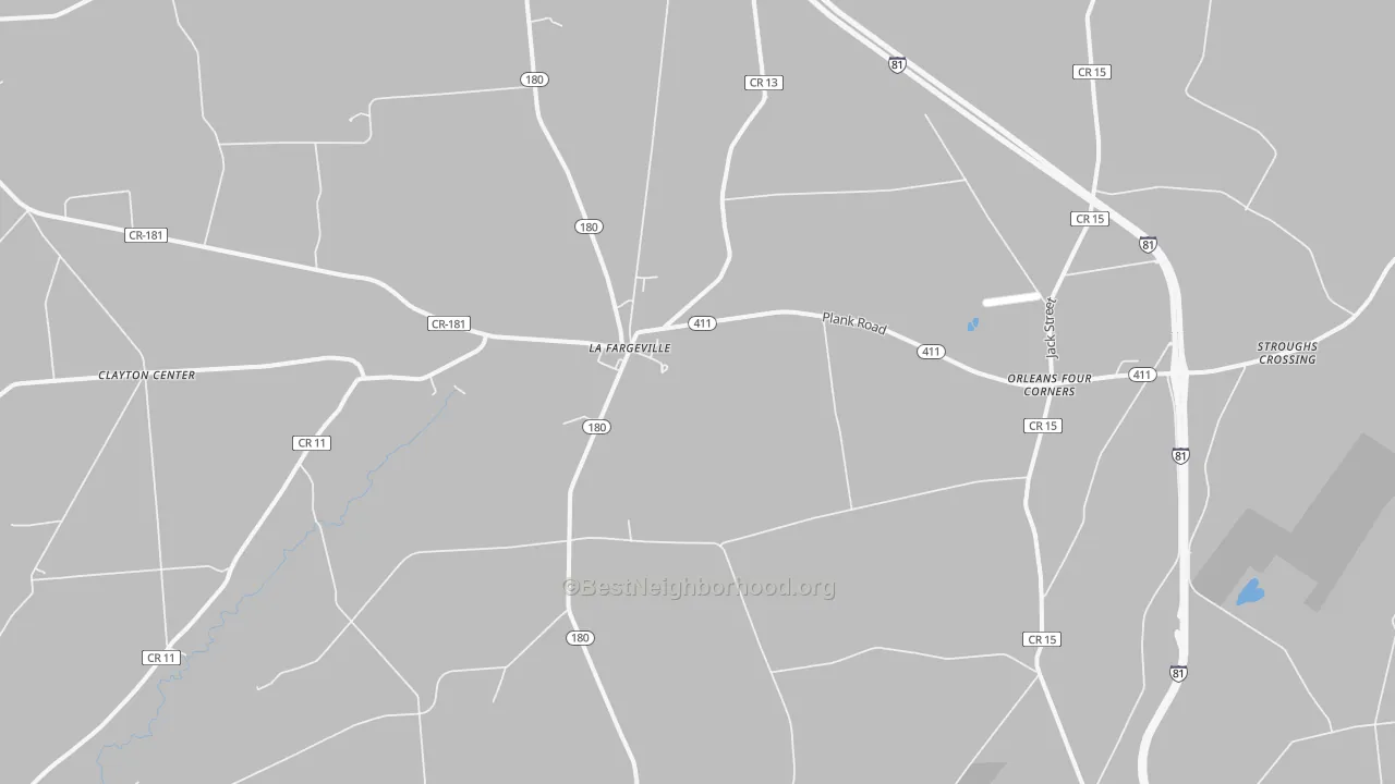 Transit Grade map of 13656, NY