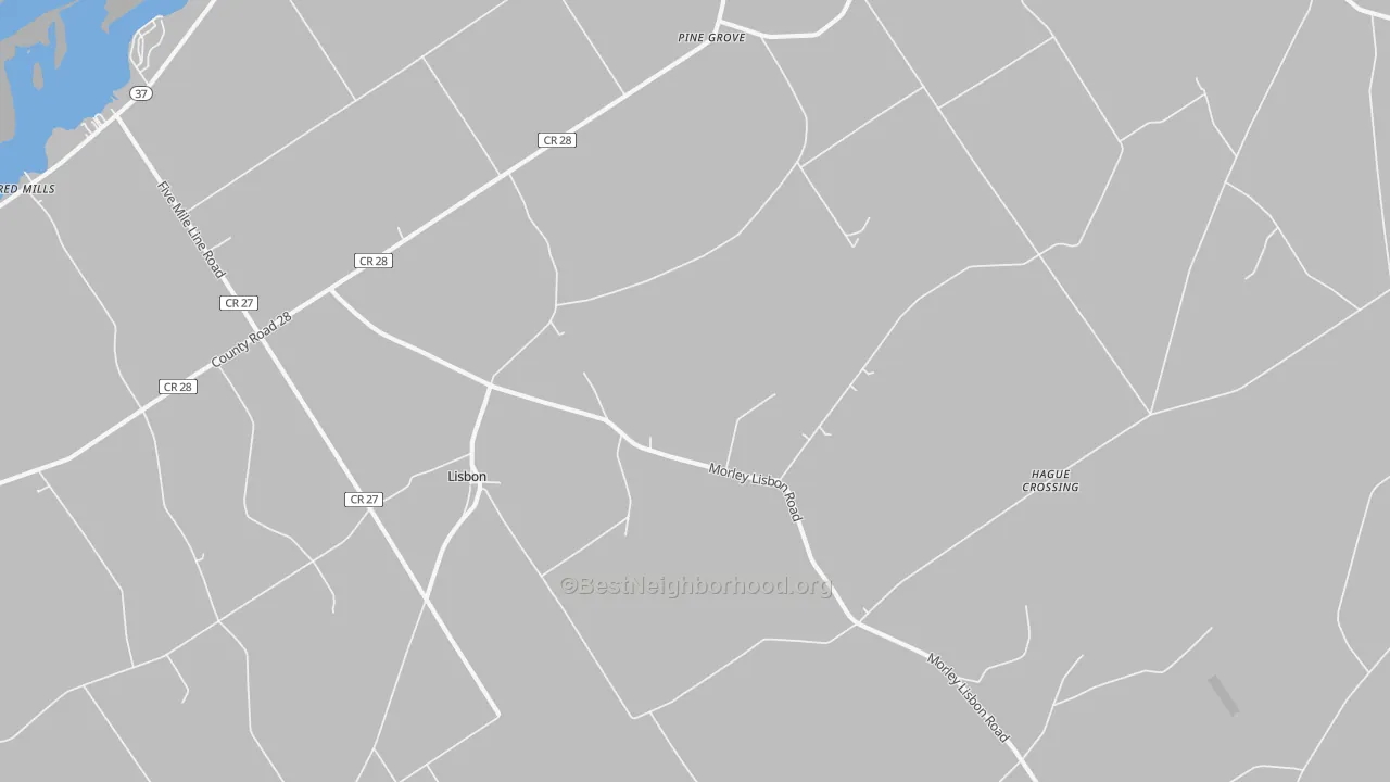 Transit Grade map of 13658, NY