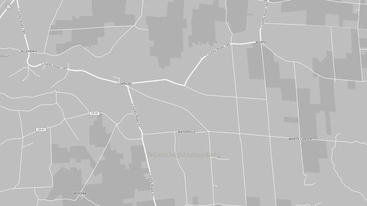 Transit Grade map of 13659, NY