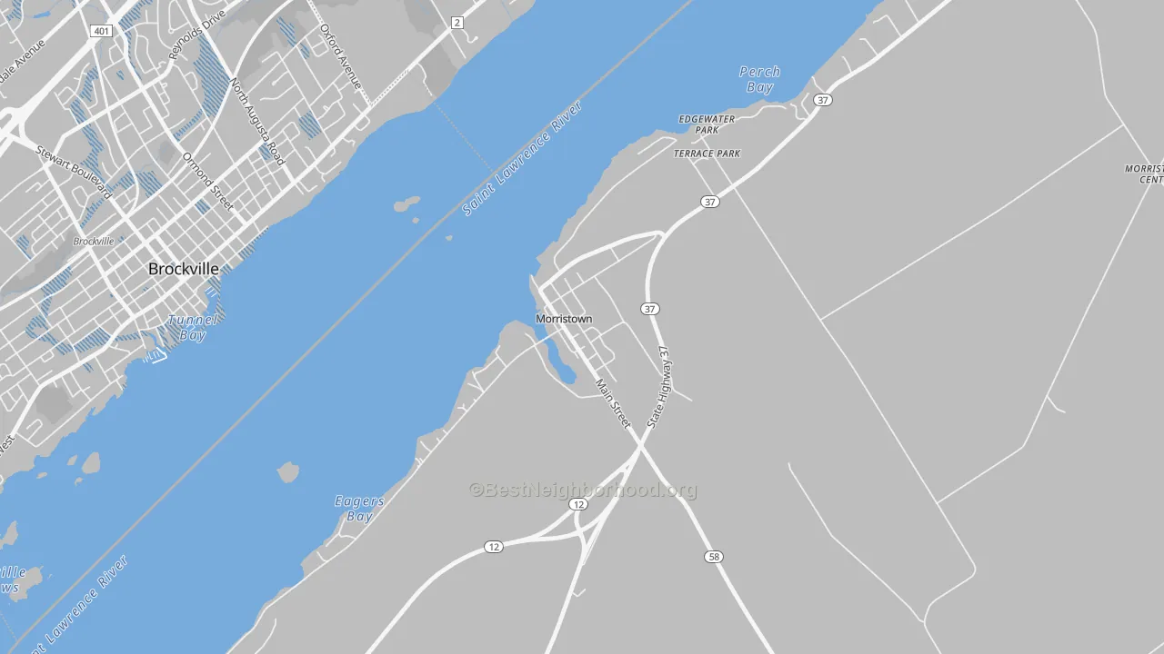 Transit Grade map of 13664, NY
