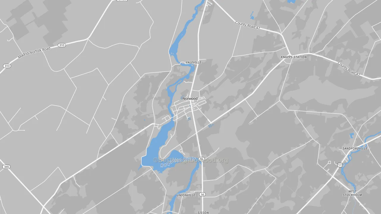 Transit Grade map of 13668, NY