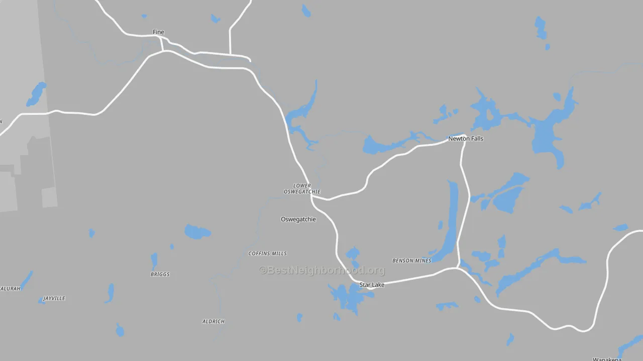 Transit Grade map of 13670, NY