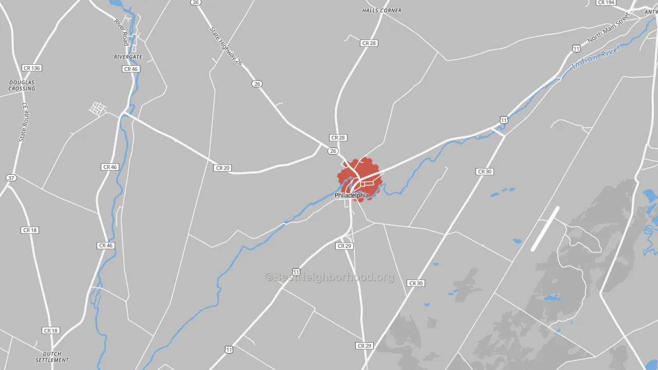 Transit Grade map of 13673, NY