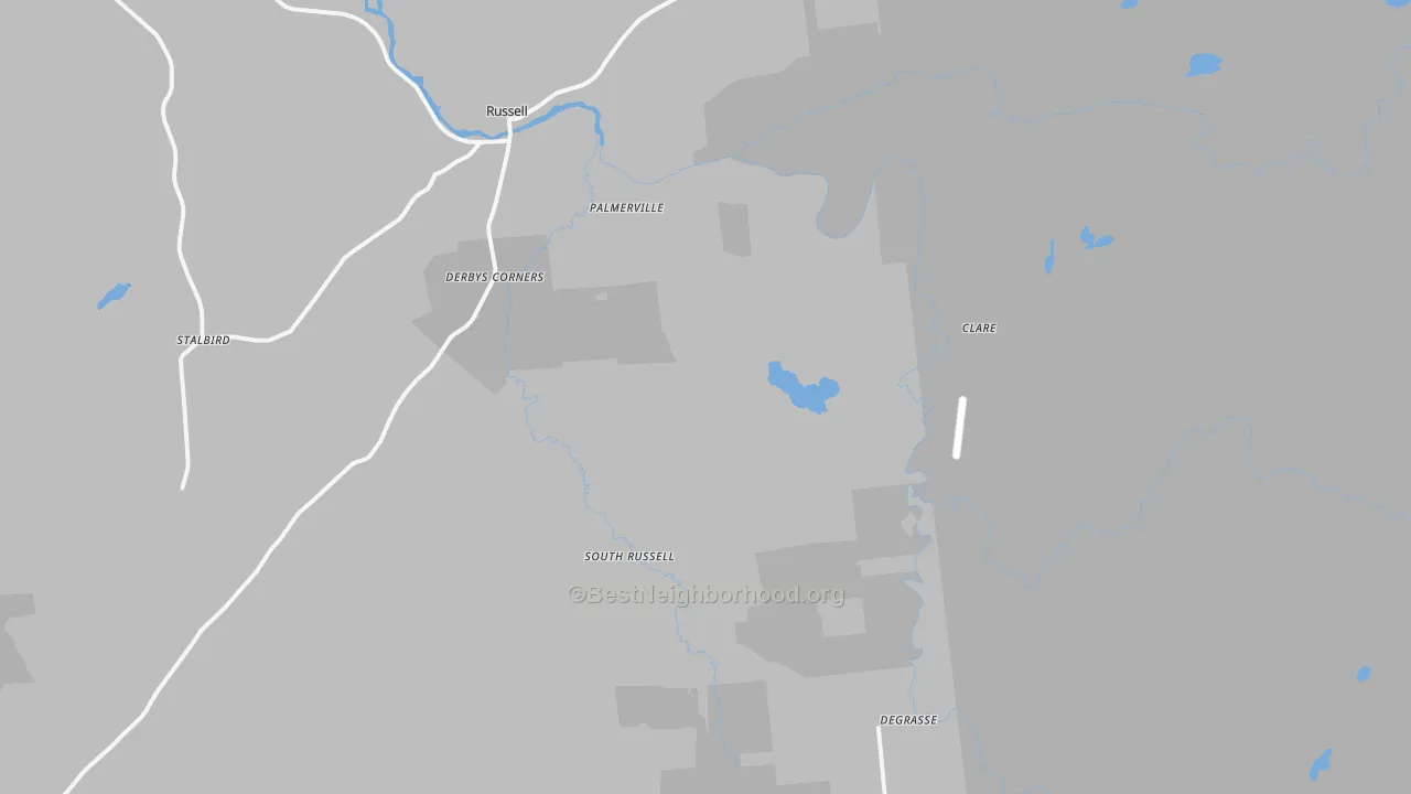 Transit Grade map of 13684, NY