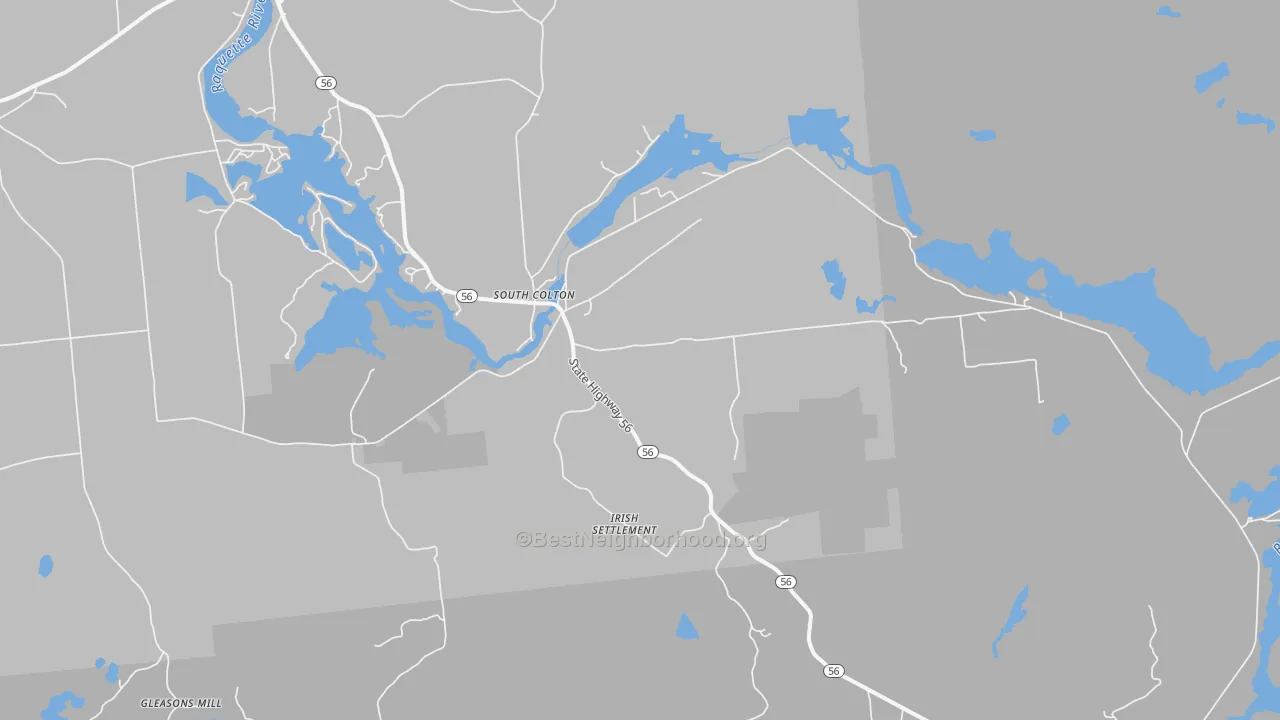 Transit Grade map of 13687, NY