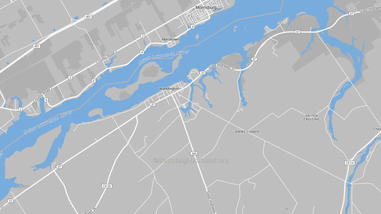 Transit Grade map of 13694, NY