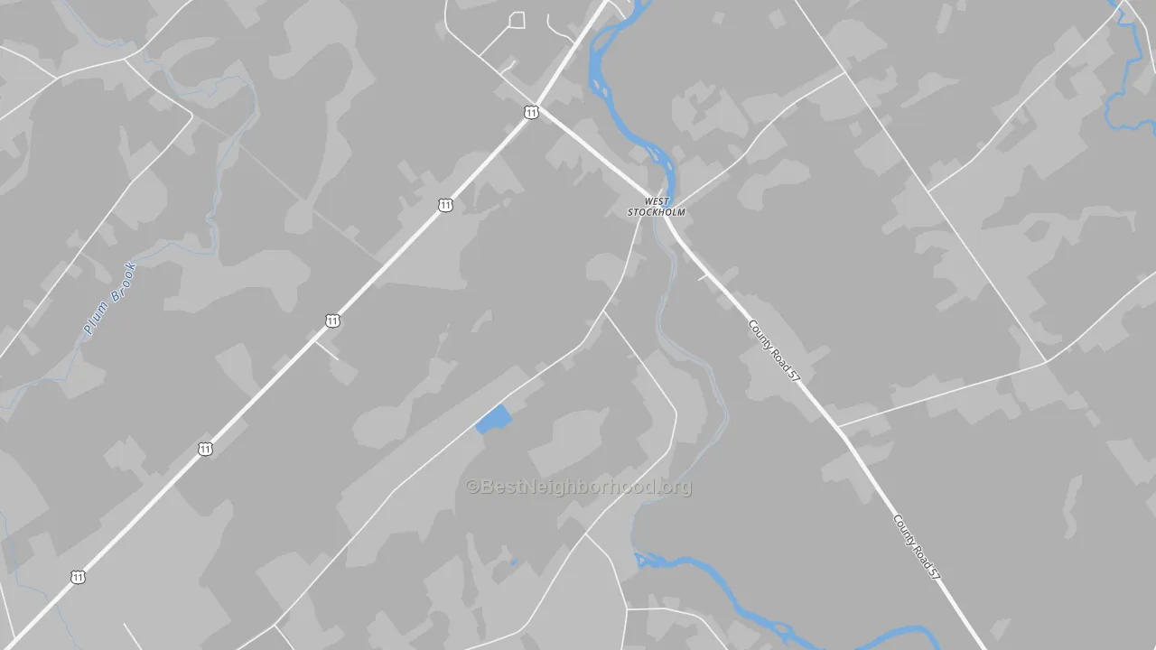 Transit Grade map of 13696, NY