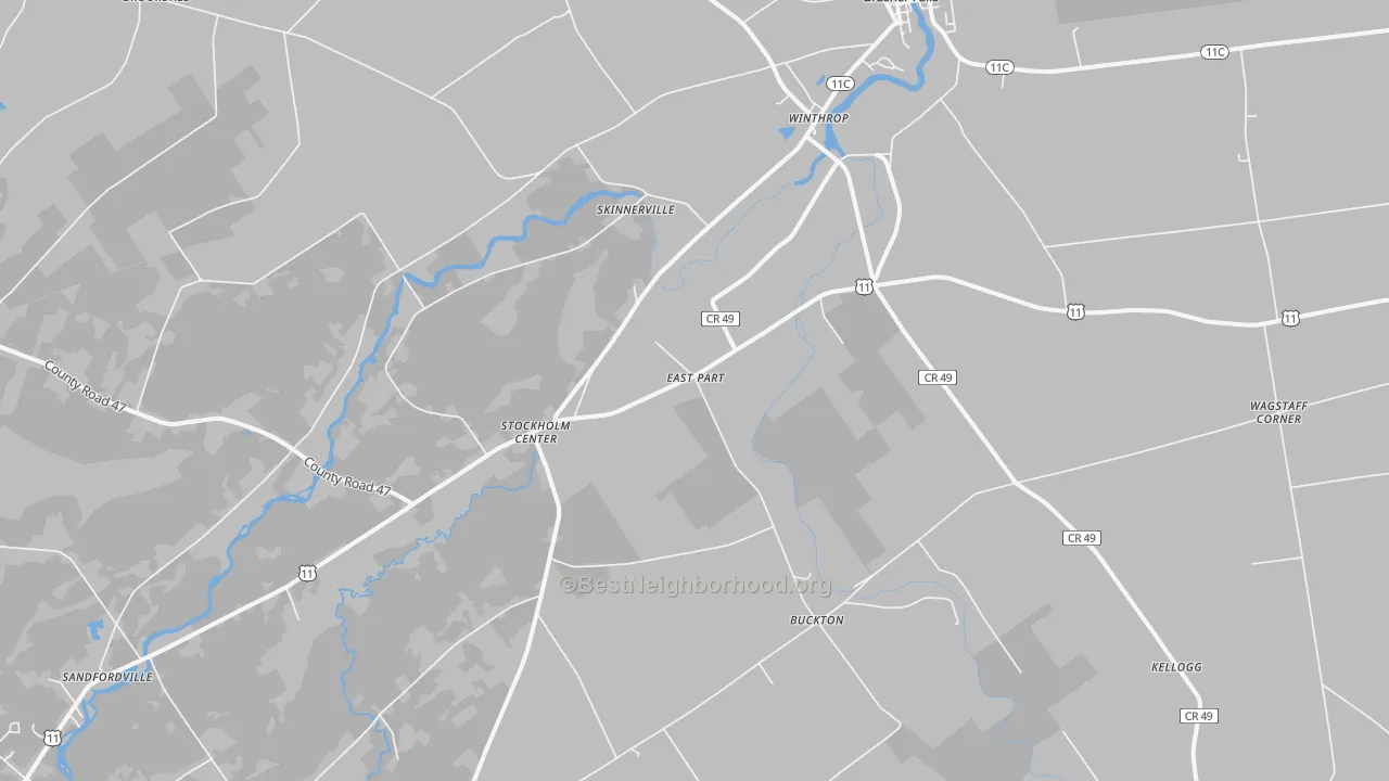 Transit Grade map of 13697, NY
