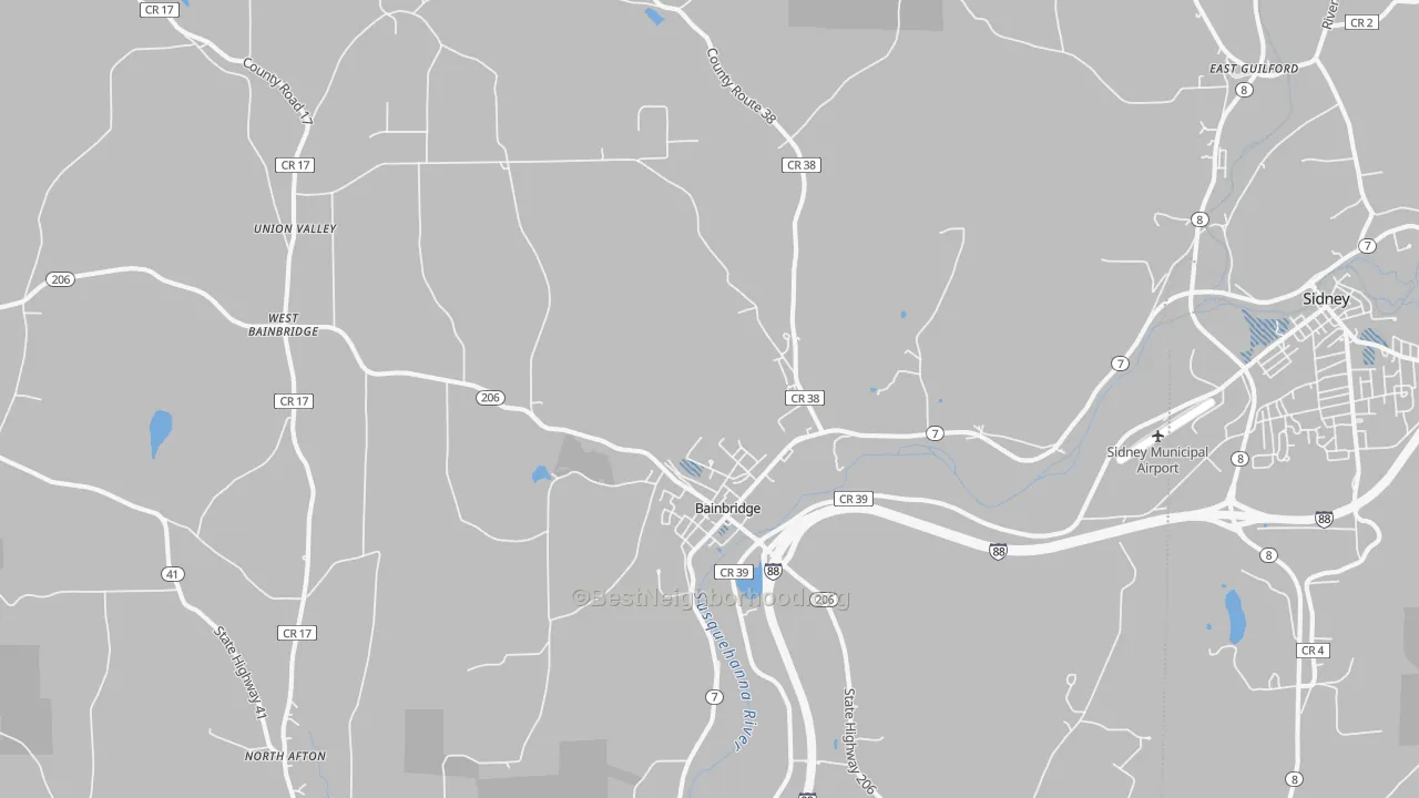 Transit Grade map of 13733, NY