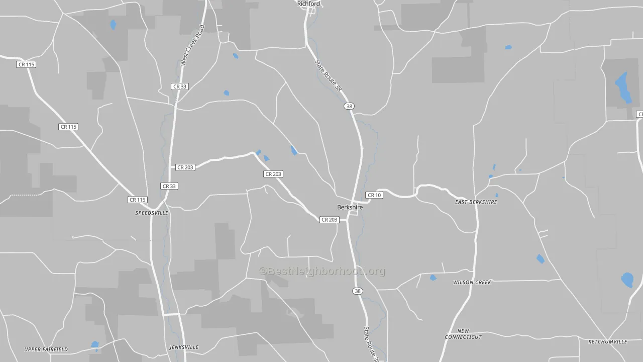 Transit Grade map of 13736, NY