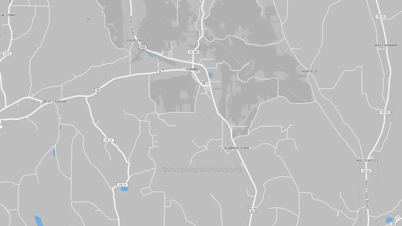 Transit Grade map of 13743, NY