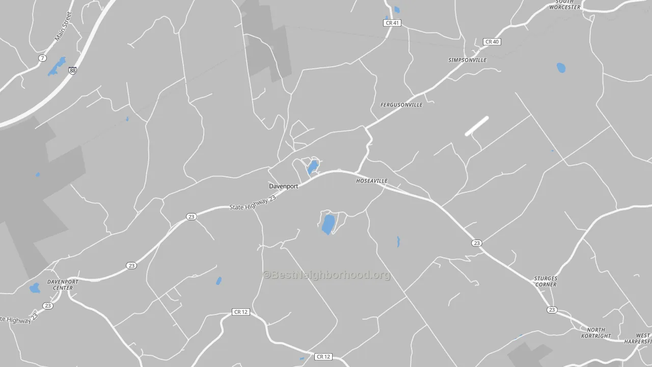 Transit Grade map of 13750, NY