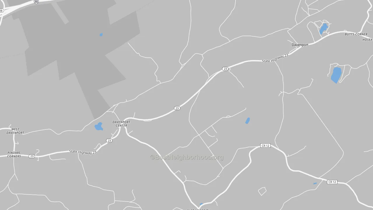 Transit Grade map of 13751, NY