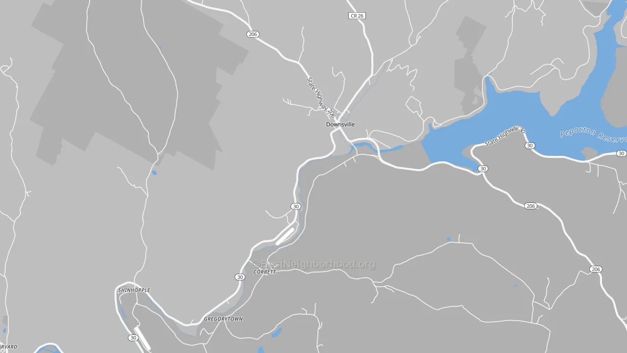 Transit Grade map of 13755, NY