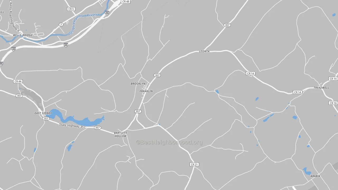 Transit Grade map of 13775, NY