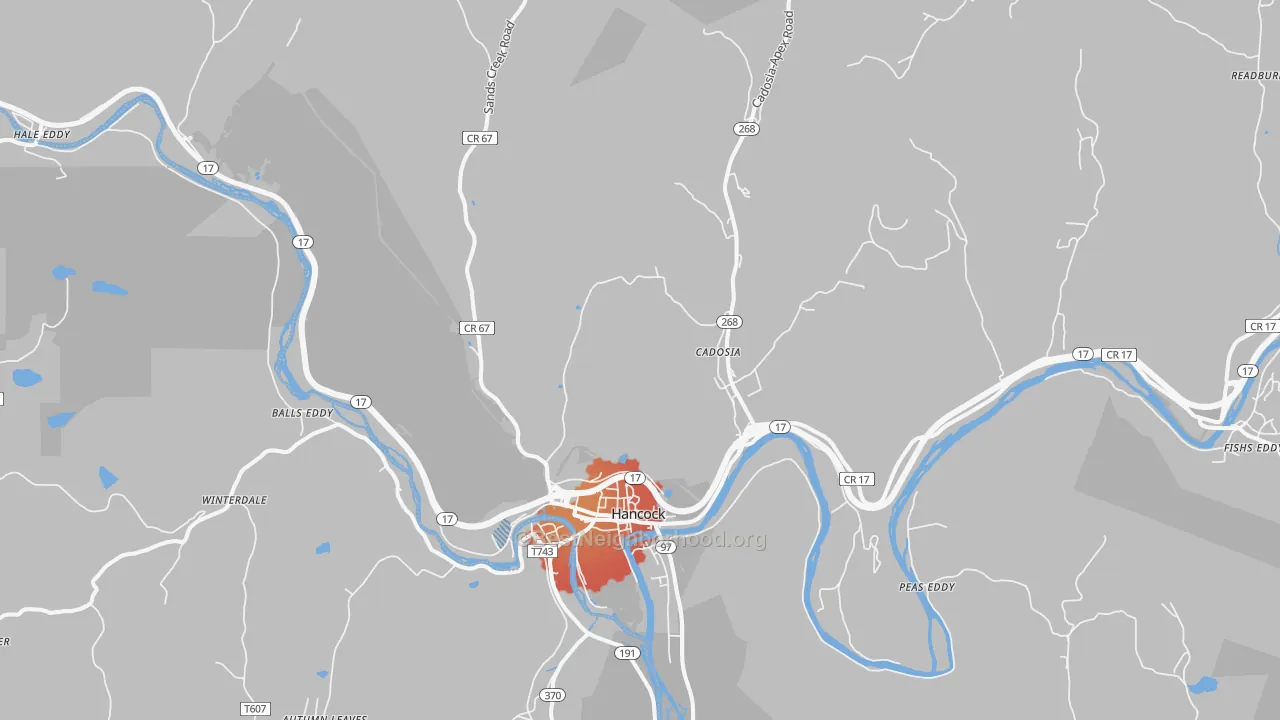 Transit Grade map of 13783, NY